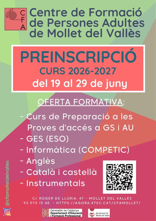 Preinscripcions 2026 - 2027 