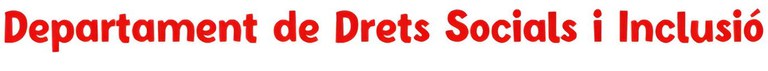 Departament de Drets Socials i Inclusió