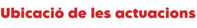 Ubicació de les actuacions 