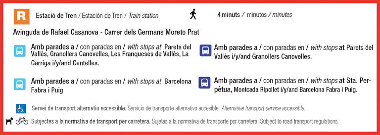 Parades de Bus Mollet  Santa Rosa 