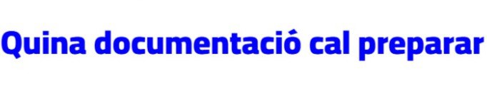 Quina documentació cal preparar