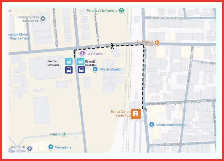 Parades de Bus Mollet  Santa Rosa 