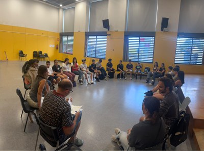 Primera trobada del curs del Consell de l'Adolescència de Mollet.