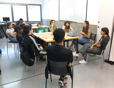 Sessió de treball del Punt Jove sobre el futur equipament juvenil de la ciutat.
