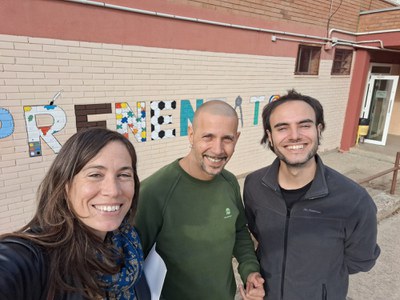 La regidora de Joventut i els professionals que assisteixen a les reunions amb els referents dels instituts