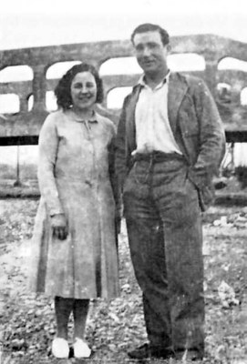 Joan Molins Maynou amb la seva esposa, Maria Cid Lleonard. Font: família Molins Cid.