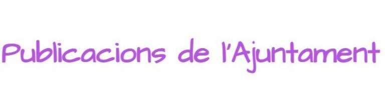 Publicacions de l'Ajuntament 