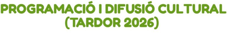 Programació cultural (tardor 2026)