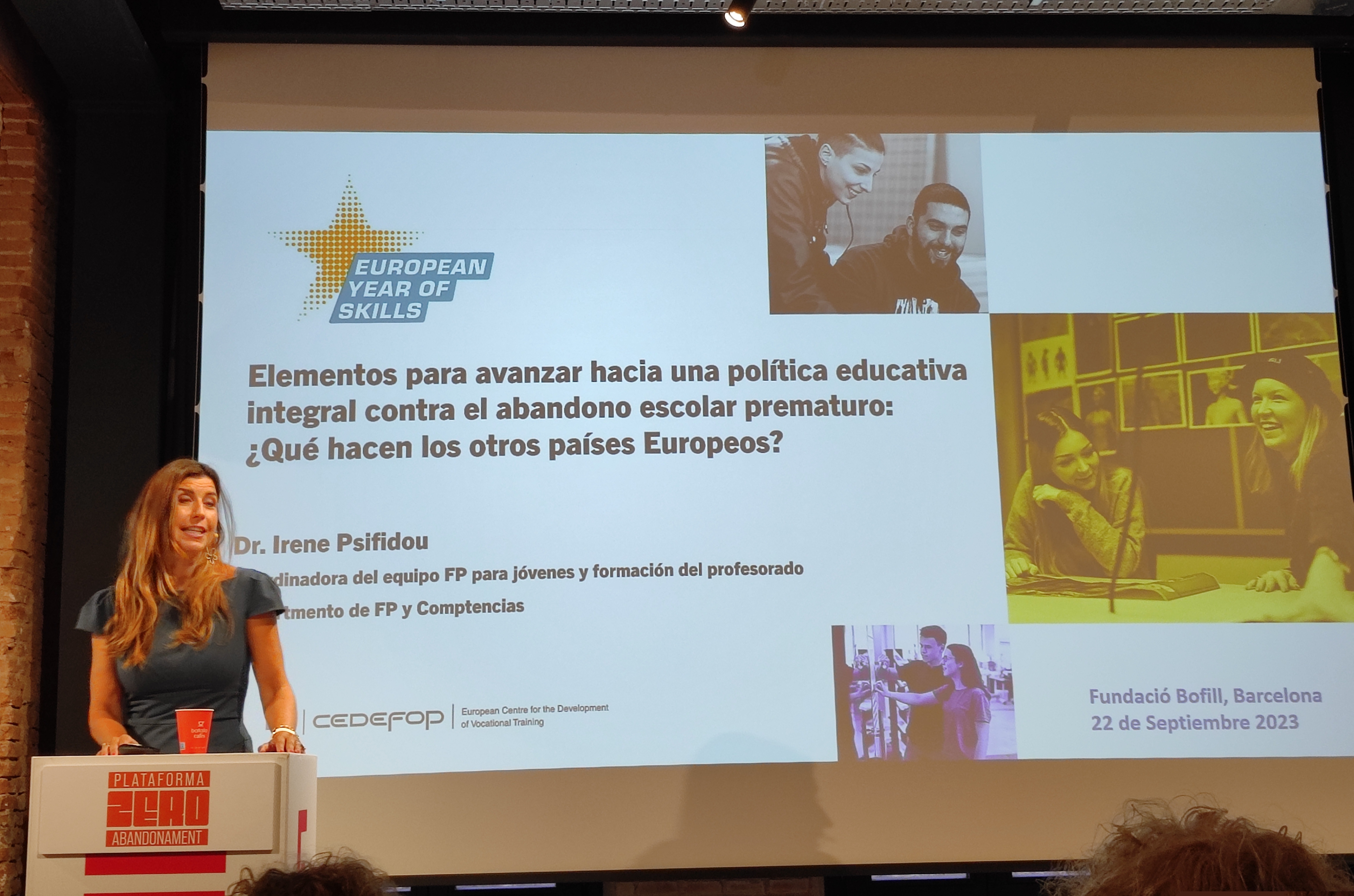 Sessió de treball de la Plataforma Zero Abandonament. 11 d'octubre de 2023. Hub social, Barcelona