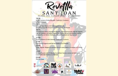 Cercavila amb la Colla Gegantera, Castellers de Mollet i Club Muntanyenc per rebre la Flama del Canigó.