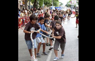Estirada de cotxe infantil .