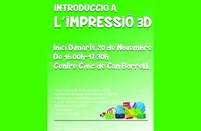 Iniciciació a la Impressió 3D.