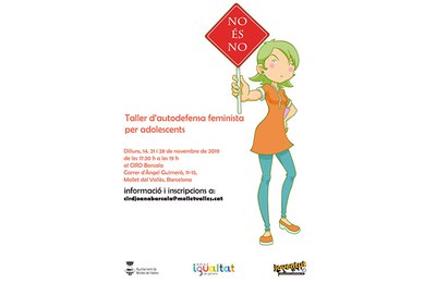 Taller d'autodefensa feminista.