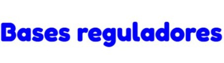 Bases Reguladores Bases Reguladores