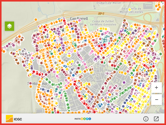 Accés al mapa de  l’arbrat de Mollet