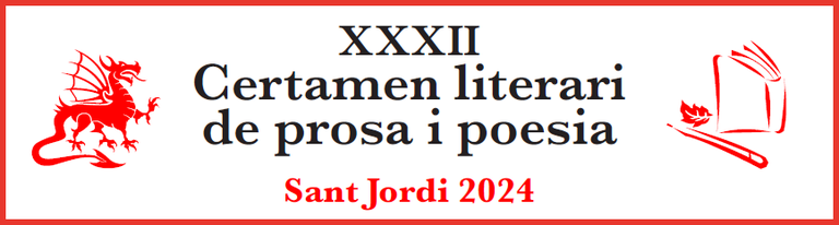 Imatge del certamen literari de prosa i poesia Sant Jordi 2024