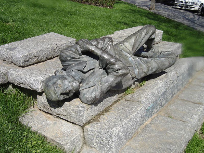 Memorial to the people killed in Nazi camps.