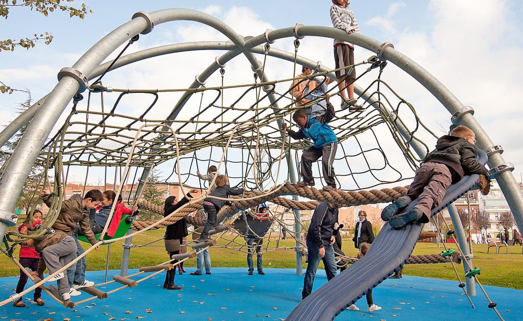 Children’s play areas in the city.