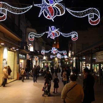Encesa de l'enllumenat de Nadal.