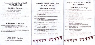 XXXII Setmana Cultural de Plana Lledó.