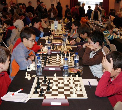 Cloenda Lliga Escolar d'Escacs de Mollet.