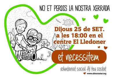 Xerrada informativa: "Voluntariat Social: Et necessitem".