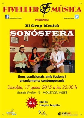Concert a la Sala Fiveller:  Grup Mexicà "Sonósfera".