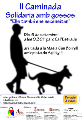 2a. Caminada solidaria amb gossos.