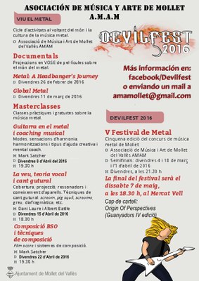 Inscripcions Festival-concurso metal V edició (DevilFest).