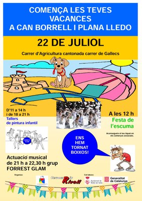 Festa d'arribada de l'estiu als barris de Plana Lledó i Can Borrell.