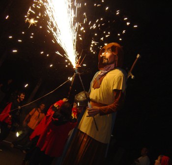Festa Major 2016: Els Gegants van als focs.