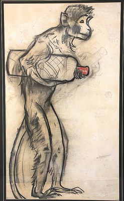 Exposició "Coincidències insòlites: Mono i mona. Ramon Casas i l'anís".