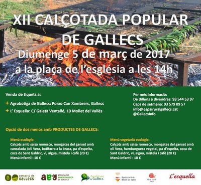 XII Calçotada Popular de Gallecs.