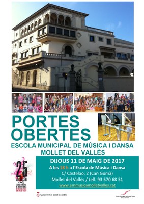 Portes obertes Escola municipal de música i dansa.