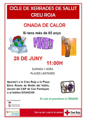 Cicle de xerrades de la Creu Roja: Onada de calor.