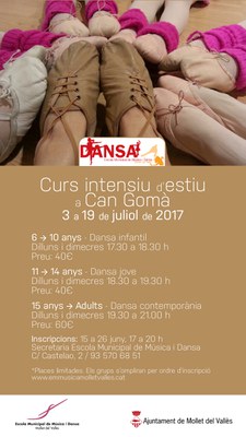 Curs intensiu d'estiu de dansa.