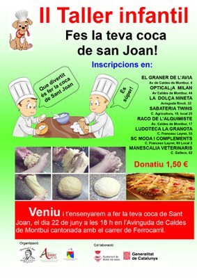 II Taller infantil: Fes la teva coca de Sant Joan.