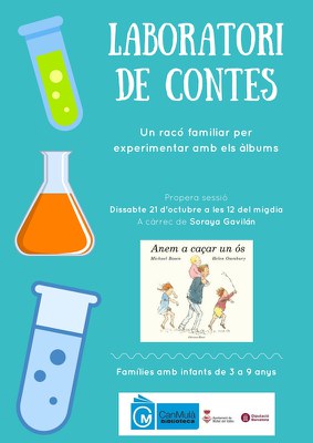 Laboratori de contes: un racó familiar per experimentar amb els contes, a càrrec de Soraya Gavilán.