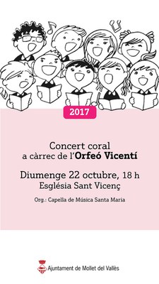 Concert Coral amb l'Orfeó Vicentí.