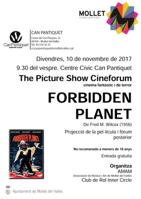 The Picture Show Cineforum: "Forbidden Planet" De Fred M. Wilcox (1956).