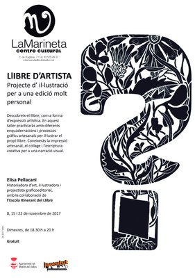 Taller: Llibre d'artista, a càrrec de l'artista Elisa Pellacani.