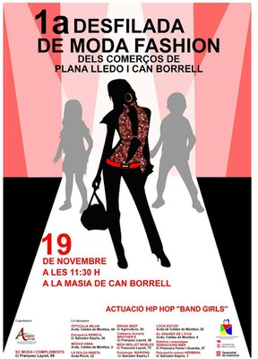 1a Desfilada de moda fashion dels comerços de Plana Lledó i Can Borrell.