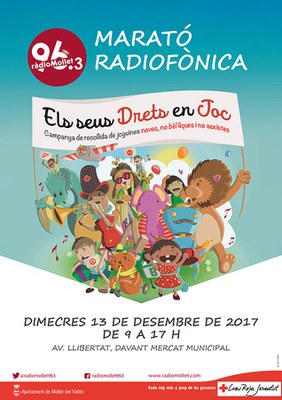 Nadal 2017: Marató radiofònica per la campanya de recollida de joguines de Creu Roja.