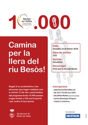 10.000 passes: Recorregut per la llera del riu Besòs.