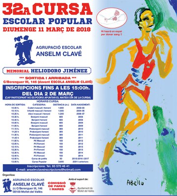 32a Cursa escolar popular Memorial Heliodoro Jiménez.