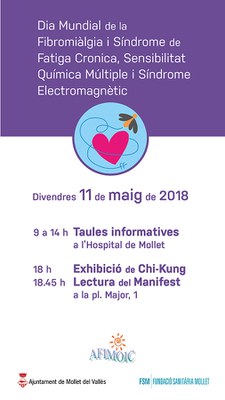 Dia Mundial de la Fibromiàlgia i de la Síndrome de Fatiga Crònica.