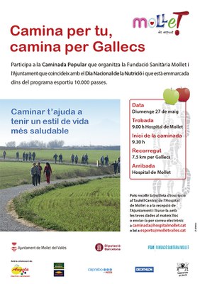 Programa esportiu 10.000 passes: Caminada popular per Gallecs.