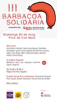III Barbacoa solidària a benefici de Sant Joan de Deu.