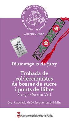 Trobada de col·leccionistes de bosses de sucre i punts de llibre.