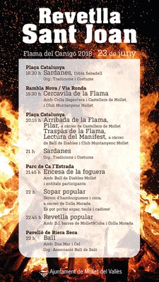 Sant Joan 2018: Sopar popular: porta el sopar, la taula i la cadira i afegeix-te a la festa!.